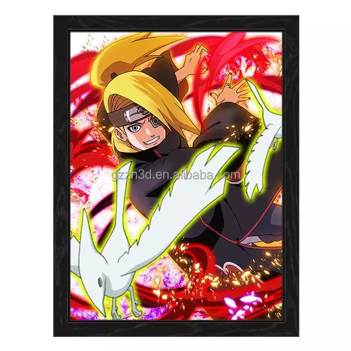 Оптовая продажа 3D флип линзовидный аниме постер PET/PP пластиковая 3D печатная картина флип-эффект модель