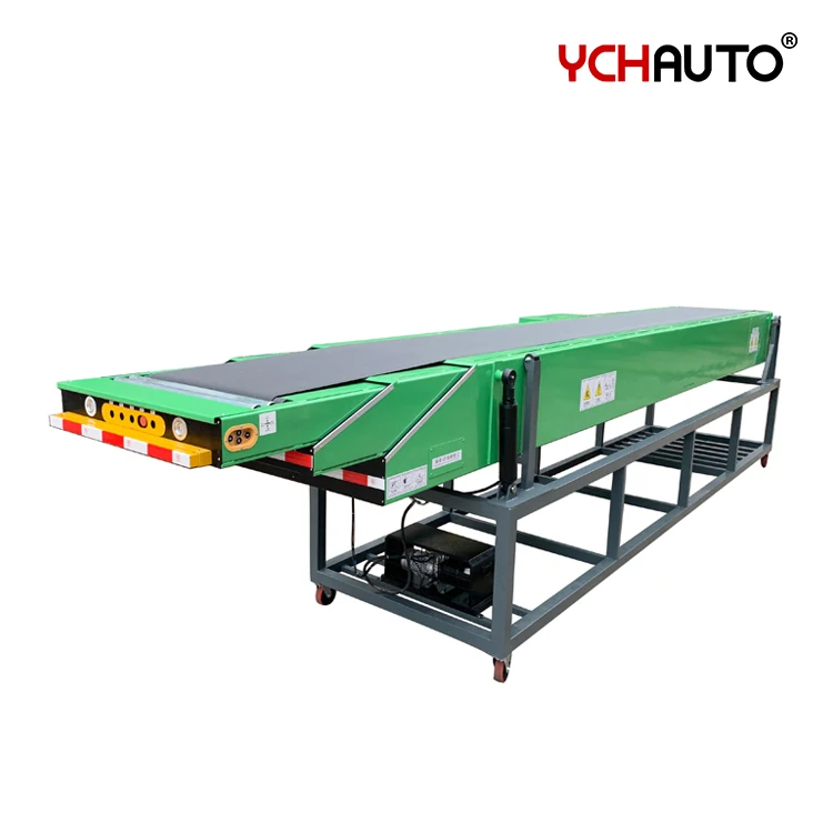 Telescopic conveyor loading unloading cargo with power durable retractable belt conveyor for manufacturer