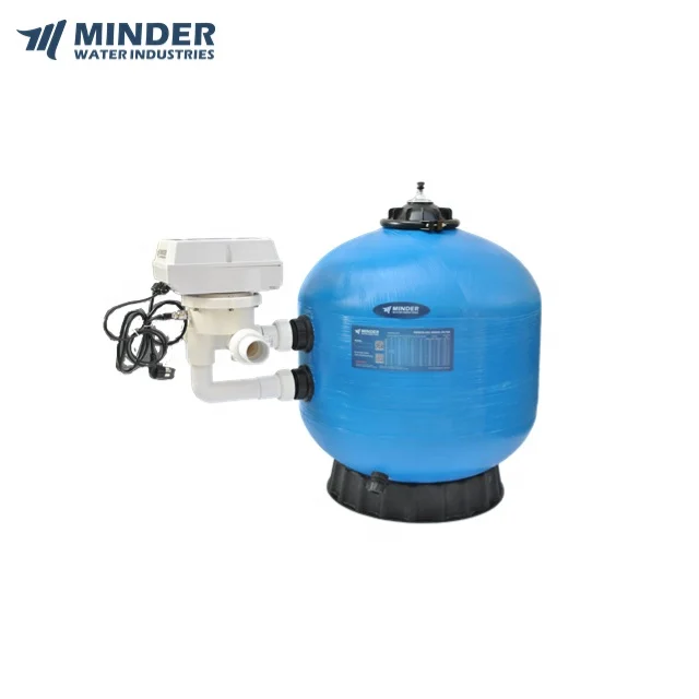 Minder Pool  Auto Backwash Fiberglass Material Swimming Pool Accessories Top Side Mount Sand Filter