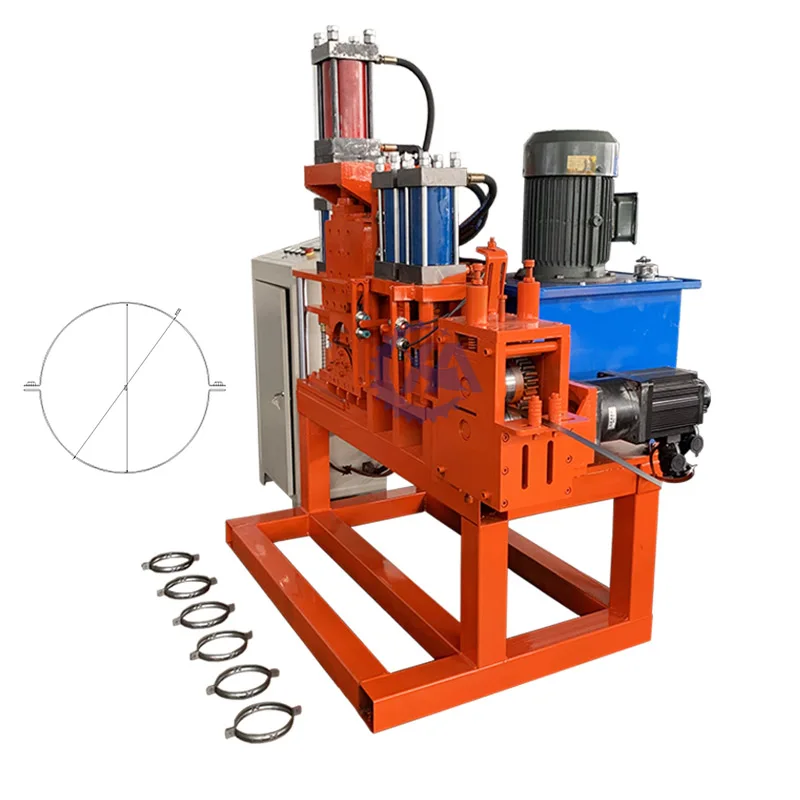 High Speed CNC Clamp Making Machine With Punching U Type/C Style Metal Hoop Clamp Making Machine