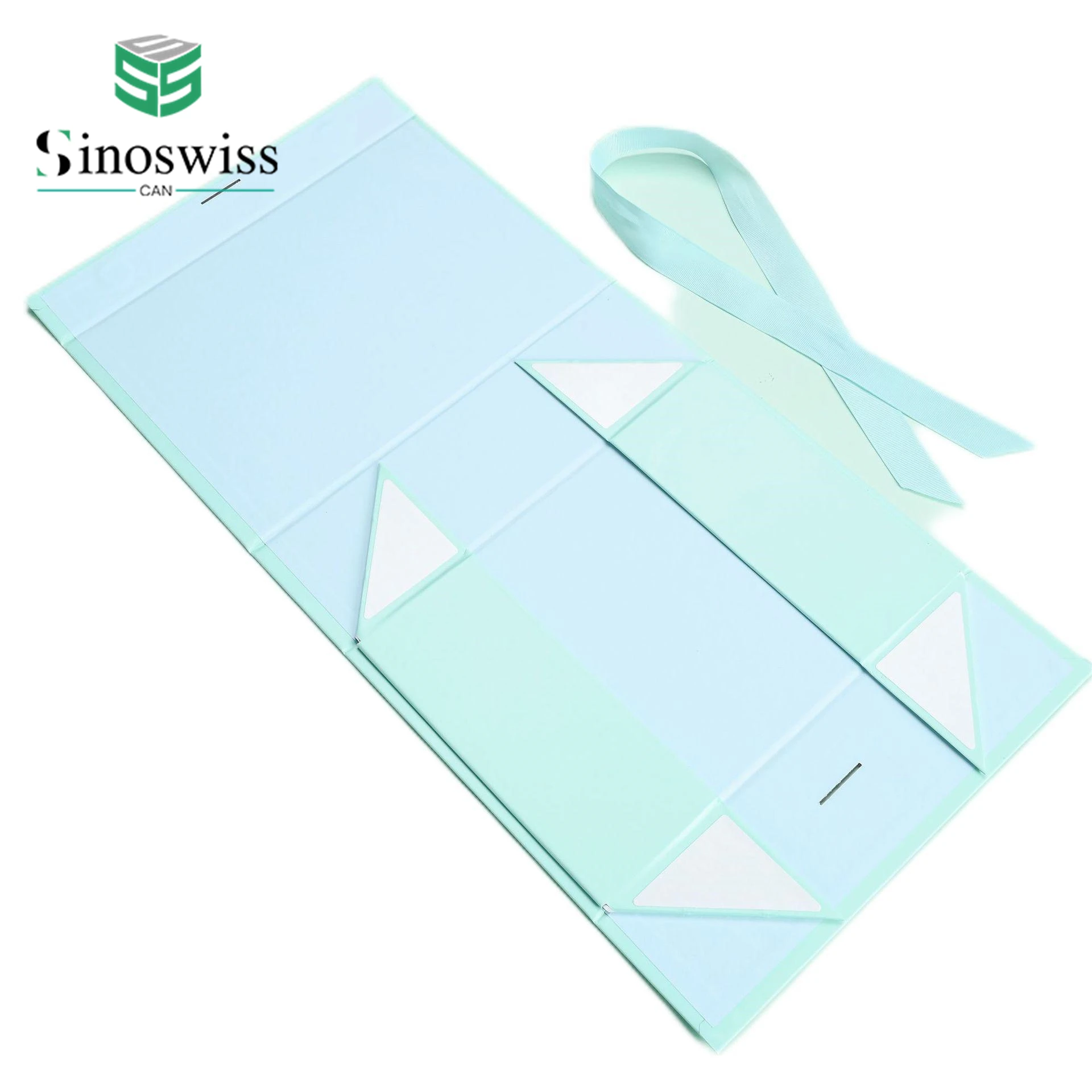 Foldable Gift Box Ribbon Adorned Birthday And Anniversary Commemorative Folding Paper Boxes Gift Box