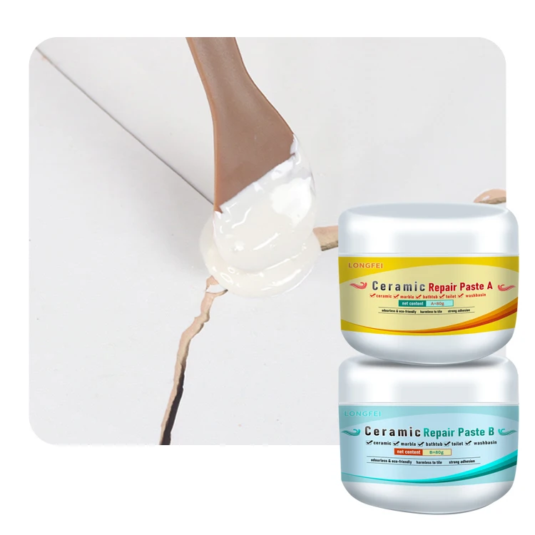 White Tile Shower Repair Kit AB Glue Ceramic repair paste