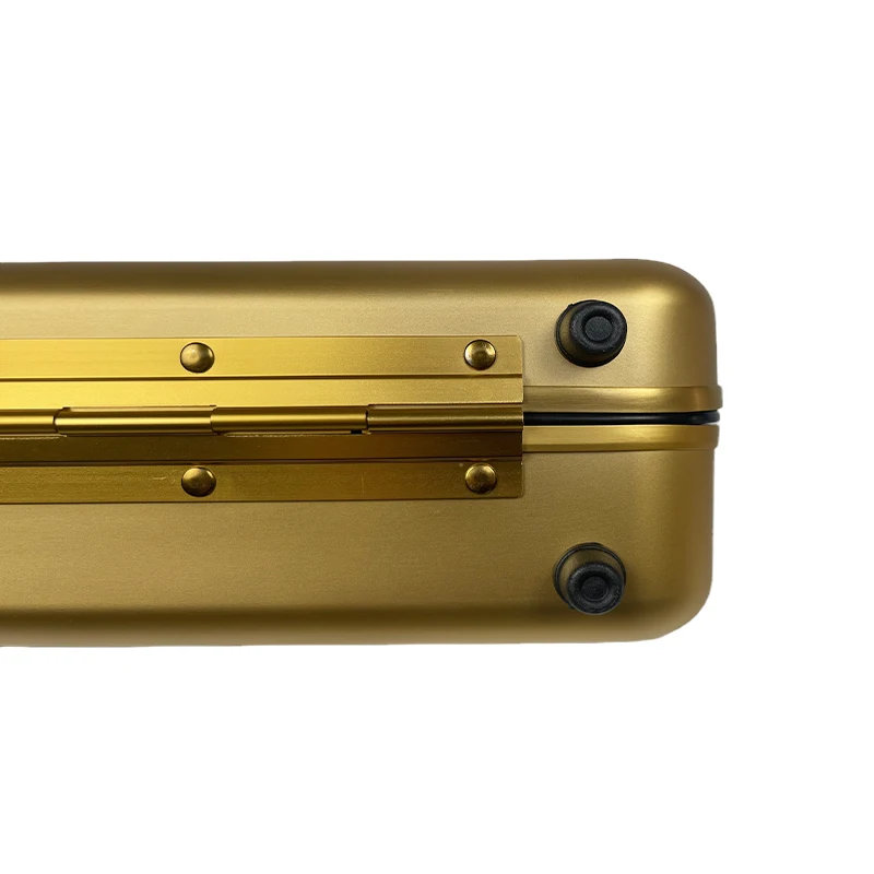 2022 New gold Aluminum Briefcase Attache Cases Men Laptop Metal Aluminum tool case