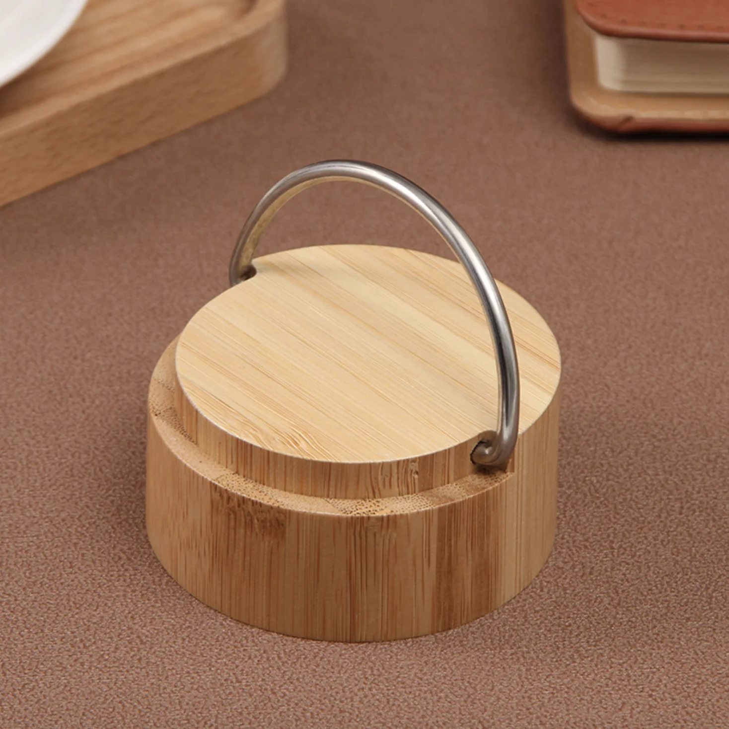 Flasks Wide Mouth Office Bottle Tea Infuser Insulated Drinking Bottle Eco Friendly Portable Double Wall Bamboo 18oz Vacuum