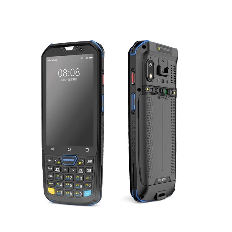 Android 11 PDA сборщик данных 4 дюймов Ручной терминал прочный с цифровой клавиатурой