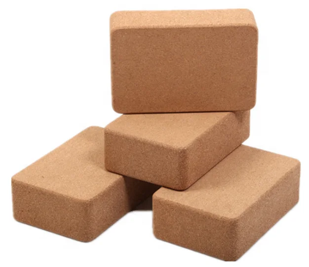 Yoga Blocks Pilates Bricks High Density cork Foam Exercise Fitness Quality Customized Logo Packing Pcs