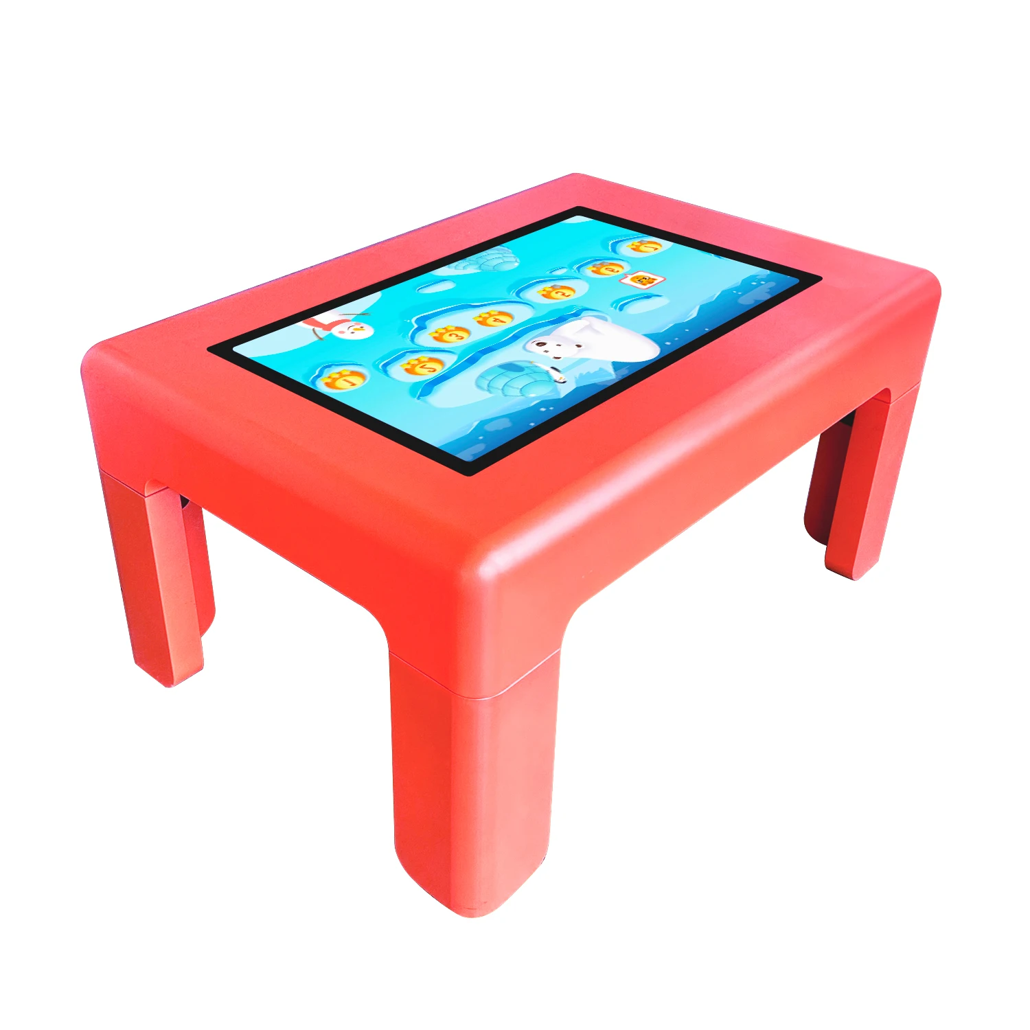 IPS FHD customizable 32 inch android game kiosk touch kid digital waterproof education interactive detachable leg screen table