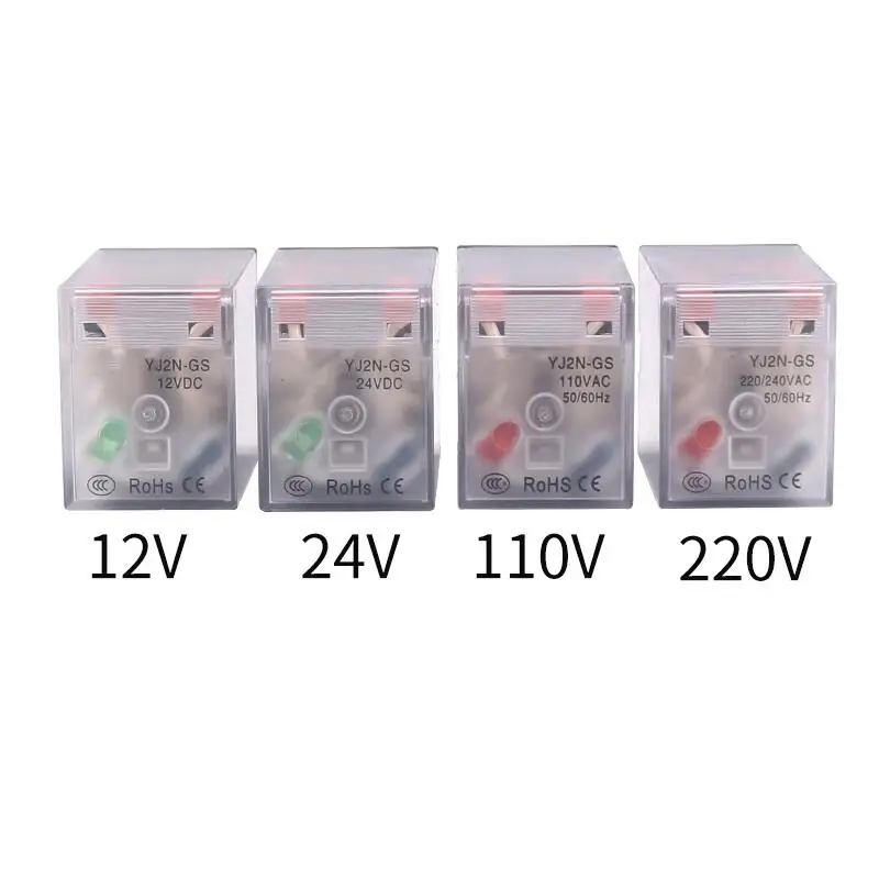 big 8pin relay Intermediate Relays DC 12V 24V AC 12V 36V 110V 220V 380V 14 Pin Electronic Electromagnetic Relay Module