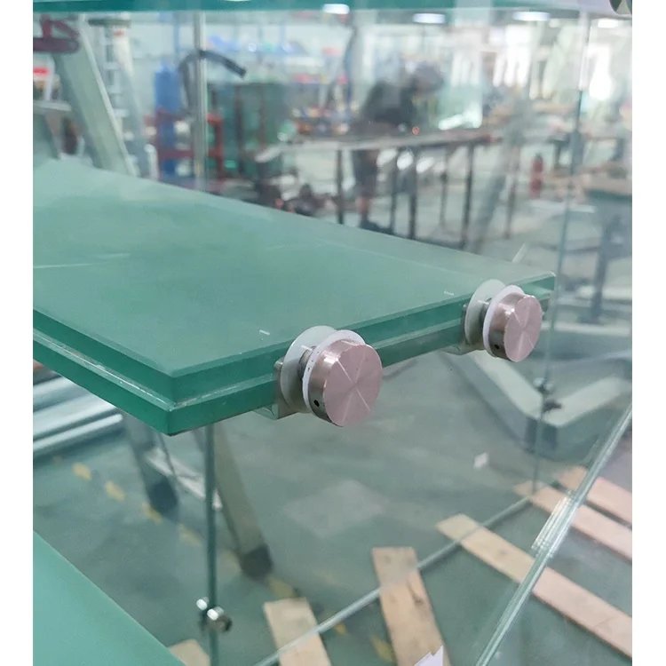 Factory Direct Price Prefab Glass Interior Stair Railing Stainless Steel Handrail Second Floor Indoor Floating Staircase