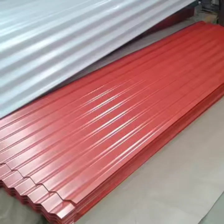 Low Price Fast Delivery 0.5mm thickness Factory Supply Quality PPGI Prefab House RAL Color coated Zinc Galvanized Corrugated Steel sheets roofing tile Free Sample