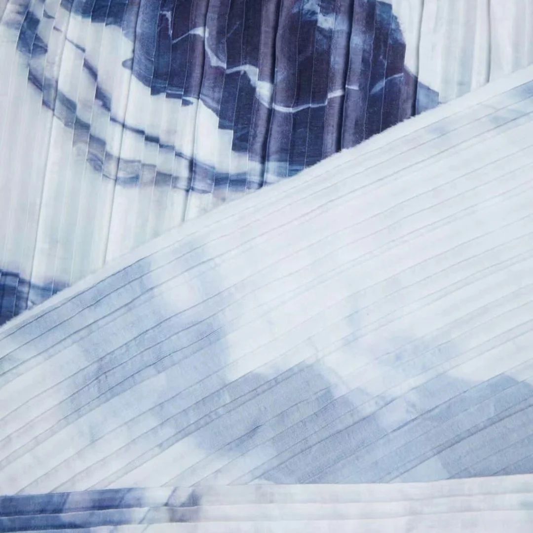 100% polyester fabric pleated fabric polyester pleated skirt fabric