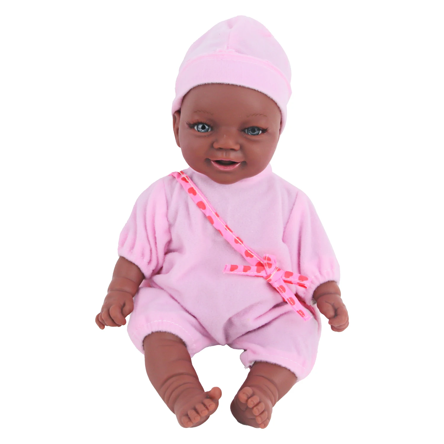 Misu 12 Inch Reborn Doll Clothes Hat Set Pink Jumpsuit and Pink Dress Fashion Suit Girls a Pcs for One Opp Bag Denim Play Suit