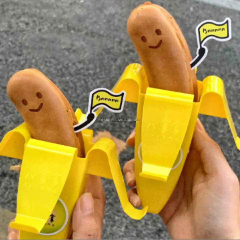 2024 new street banana shape Waffle Maker 5 pcs rotary Waffle Stick Machine for sale