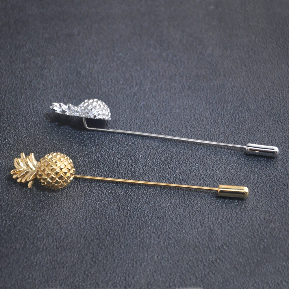 Sale Collar Pin Bar High-end Fashion Personality Brooch Silver Gold Clip Collar Shirt Buttoned Pin Male Accessories