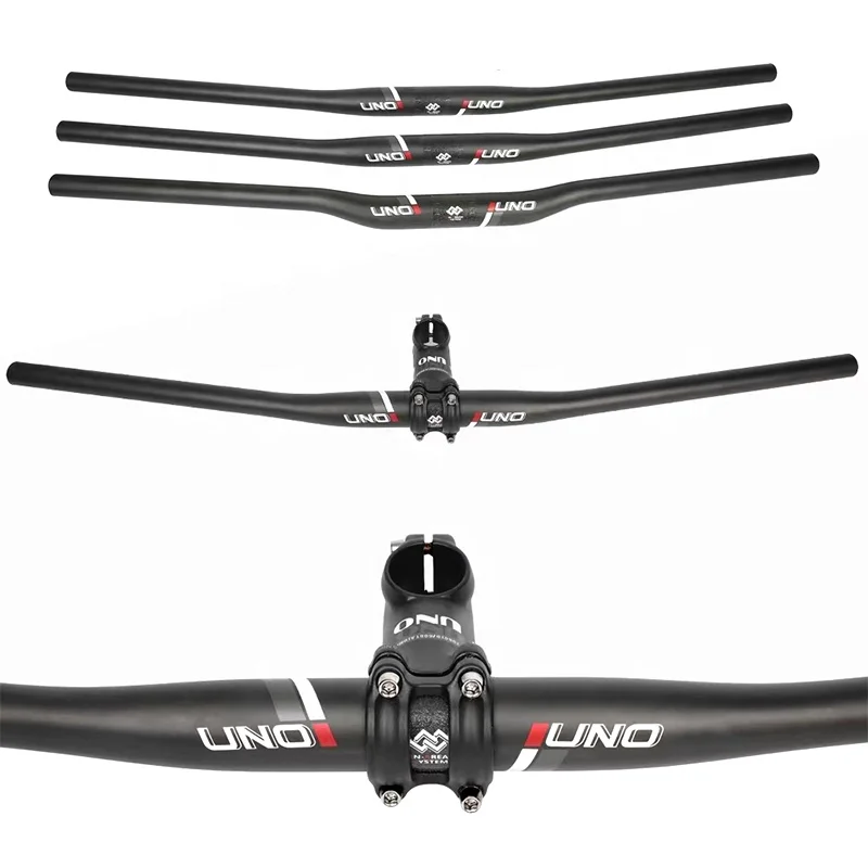 UNO 760/780/800mm Bicycle Carbon Handlebar MTB 31.8mm Bike Carbon Fiber Handlebar