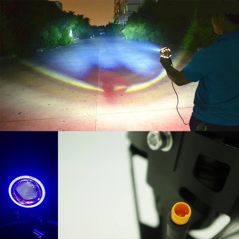 12V-60V Eagle eye big LED Front Light for Electric Kick Scooter 2000W 2400W 2600W 3200W e scooter bike bicycle U7 led lighting