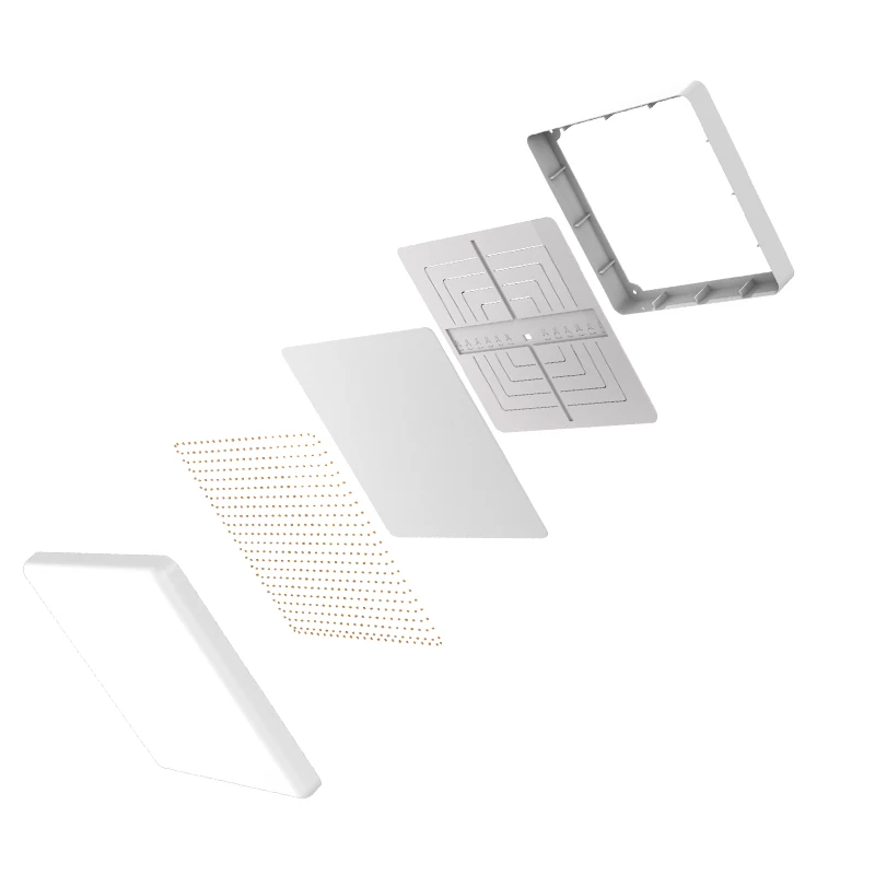 New design color changing frameless 18w ip44 led flat panel light for office