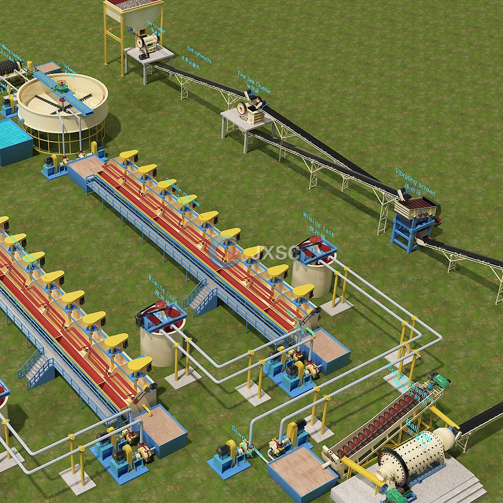 Zinc Flotation Extraction Concentrates Production Line Lead Ore Processing Lead Zinc Ore Plant Equipment Beneficiation Process