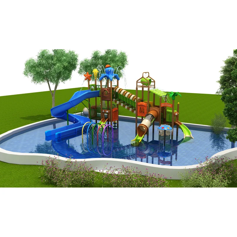 Commercial Outdoor Playground Water Park Swimming Pool Water Slide for Sale