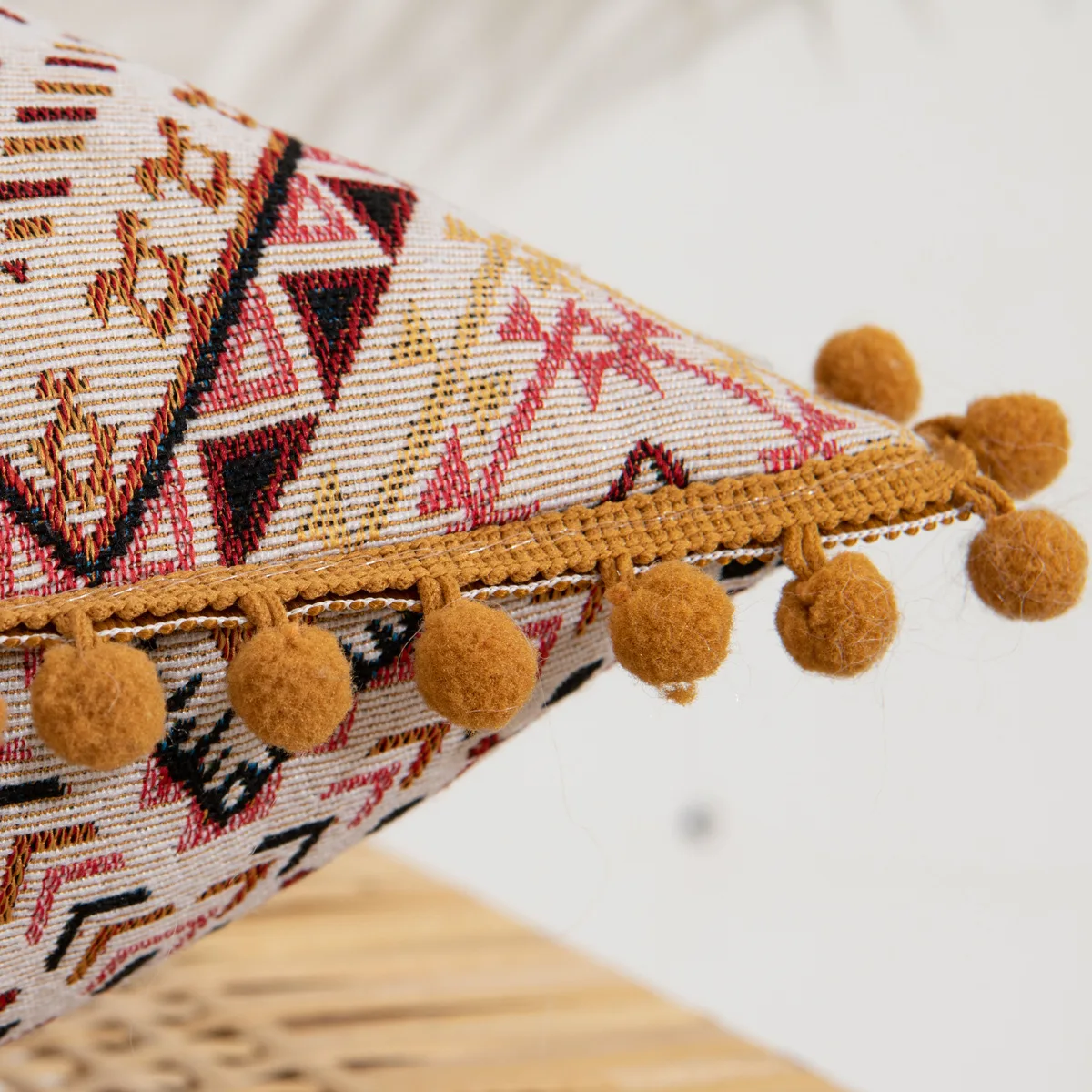 Moroccan Style Vintage Geometric Black White Cushion Cover Living Room Bedroom Car Hotel Cushion Cover