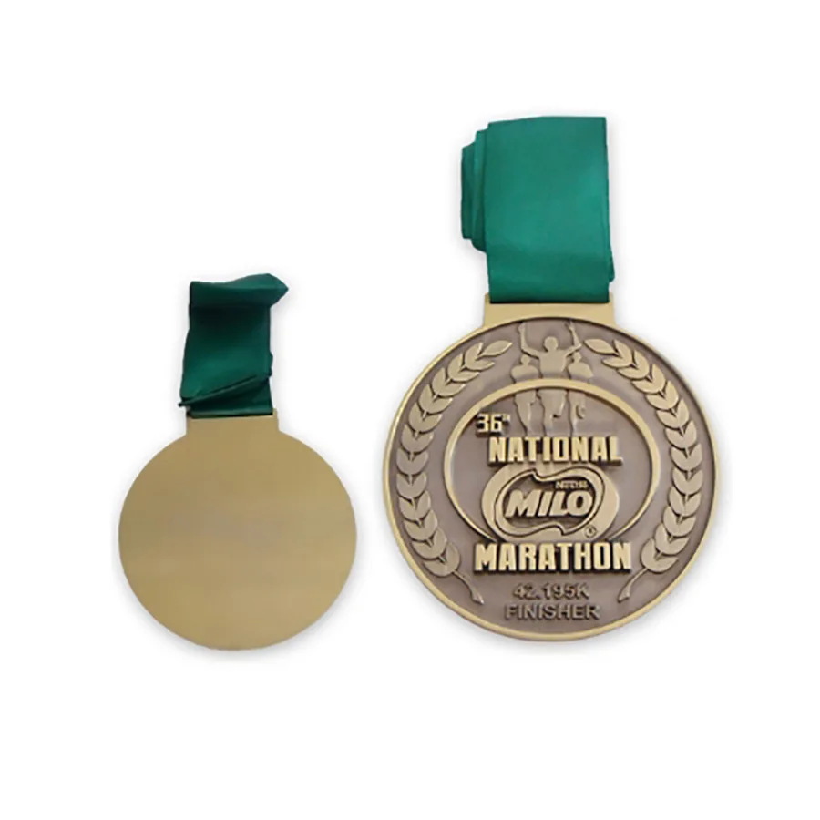 Laser engraving products blank souvenir award manufacture of sports gold plated metal medals and silver trophies
