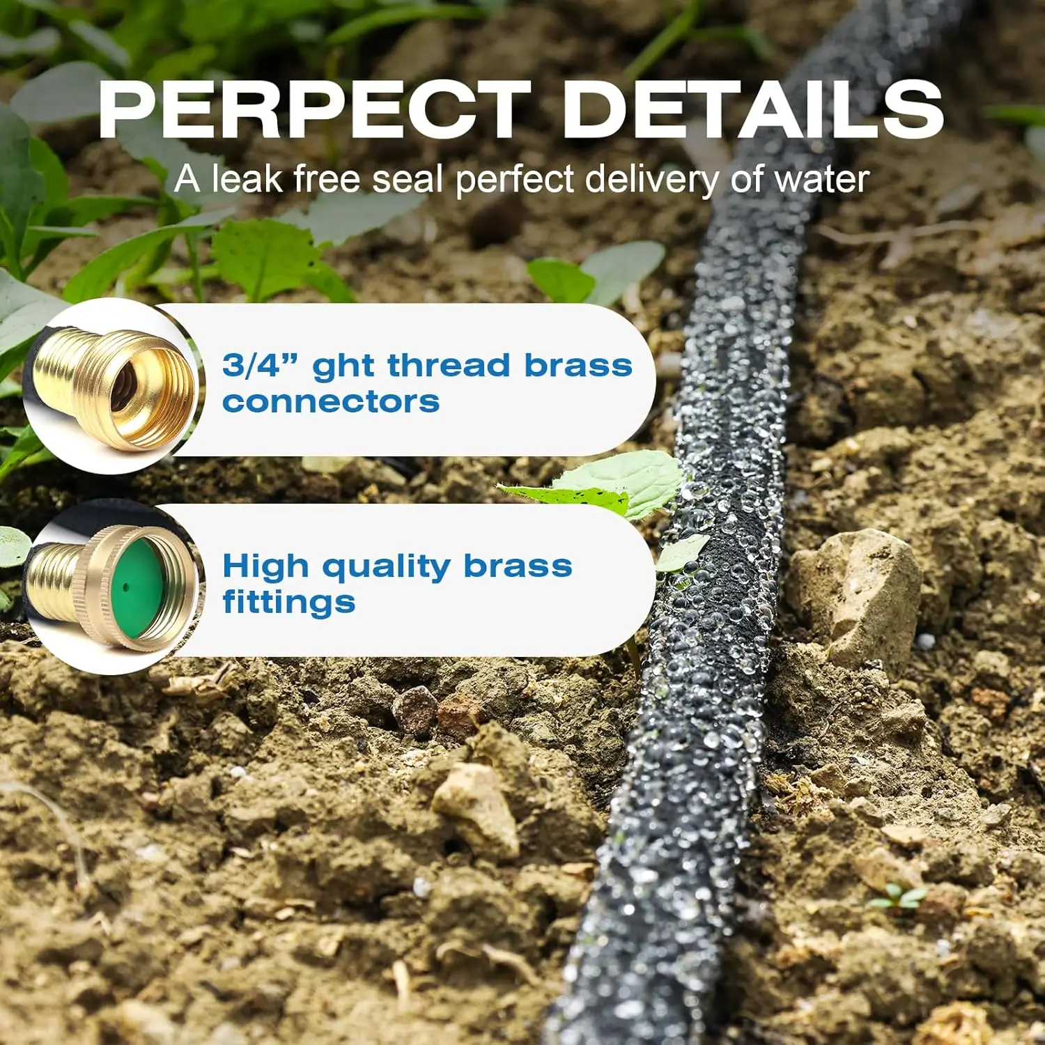 2024 Hot Sale Anti-Oxidation Irrigation Soaker Hose for Garden with Professional Grade Connecting