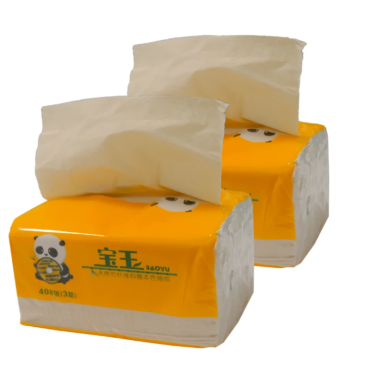 Soft Skin-Friendly Disposable Facial Tissue Virgin Wood Pulp Dry and Wet Dual Purpose Customizable