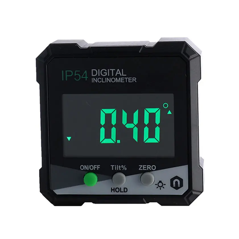 Four side magnetic 4*90 degree display LCD tilt box Angle meter Inclinometer Small Magnetic Gauge Angle Meter Digital Protractor