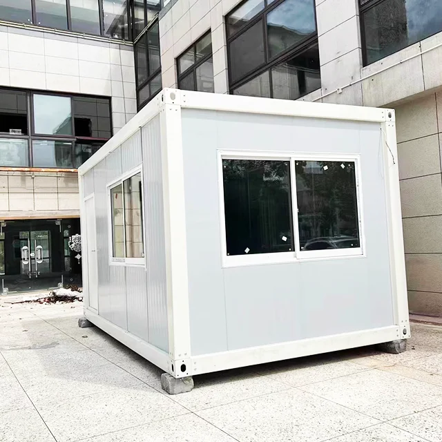 Prefabricated House Street Bubble Tea Mobile Container Shops Restaurant Fast Outdoor Food Kiosk Container House Security Station