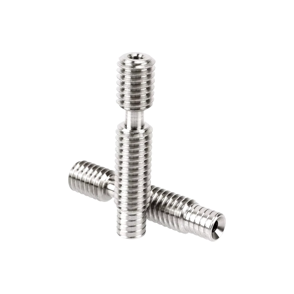 6*30mm Heatbreak 1.75mm Titanium Alloy Throat M6 Heat Break for Titan Extruder Hotend Kingroon KP3S KP5L 3D Printer Parts