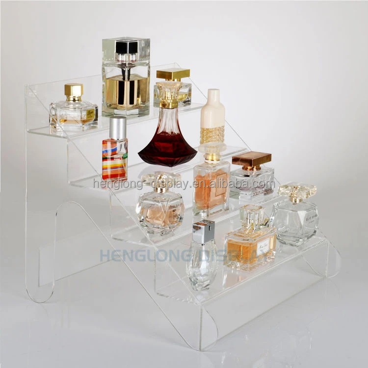 Manufacturer Counter top Acrylic Perfume Bottle Display Plastic Makeup Display Stands