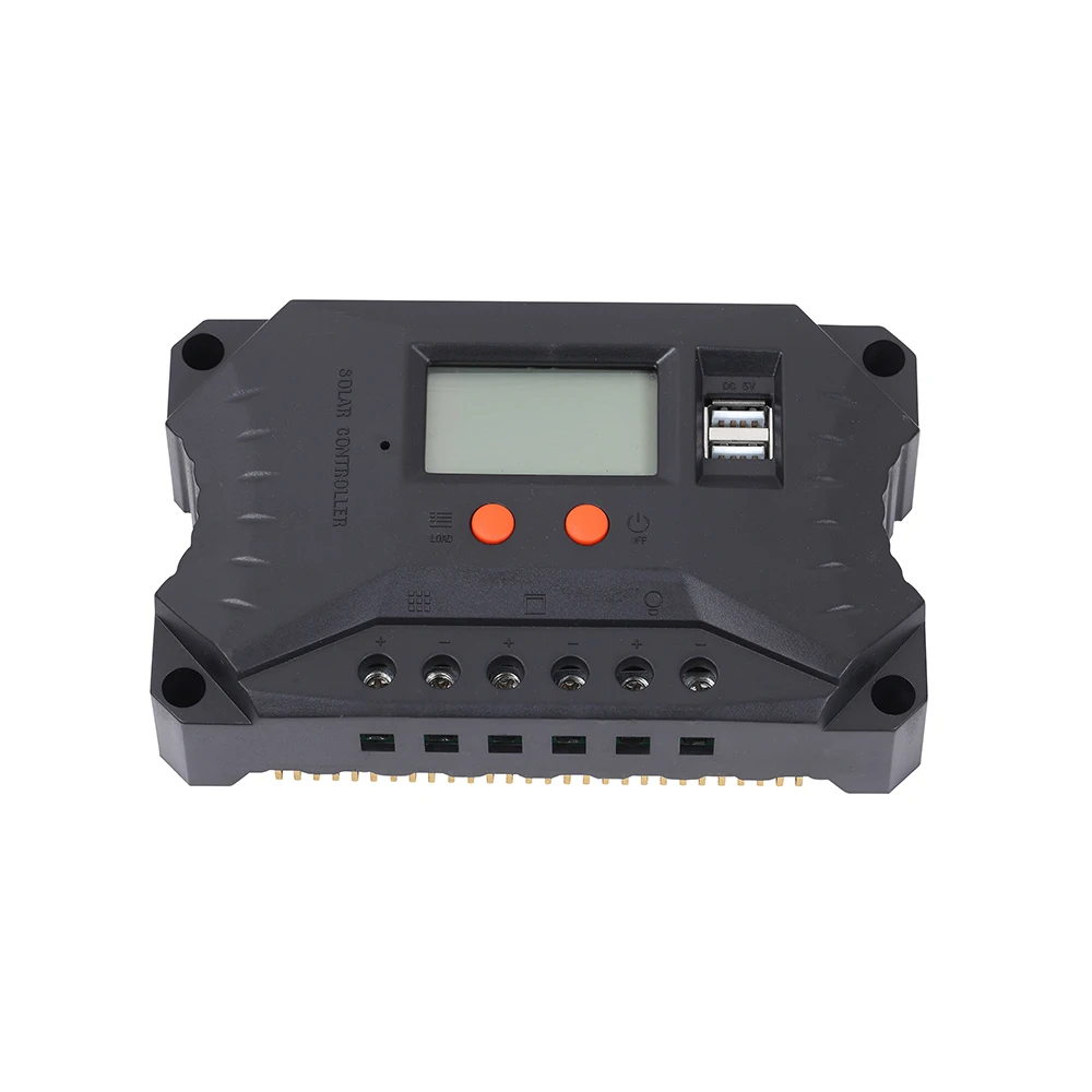 12V /24V 10A Solar Controller PWM Portable Solar Charge Controller 30A