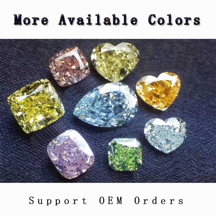 Square Princess cut 1.5-5.0mmmm DEF VS  Good Polish CVD HPHT Man Made Diamond Synthetic Diamond Loose Gemstone Lab Grown Diamond