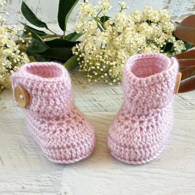 Y-Z Handmade Crochet Knit Soft Newborn Baby Modern Cotton Booties Shoes Socks for Baby Girl