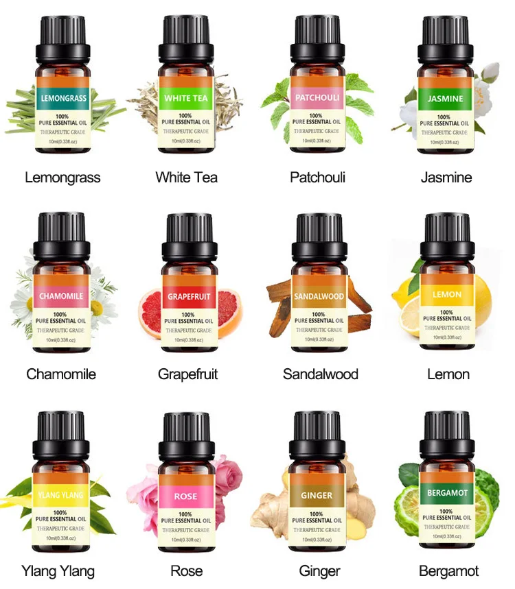 OEM Custom Wholesale Gift Set Organic Natural 100% Pure Therapeutic Grade Lavender Tea Tree Plant Aromatherapy Essential Oil