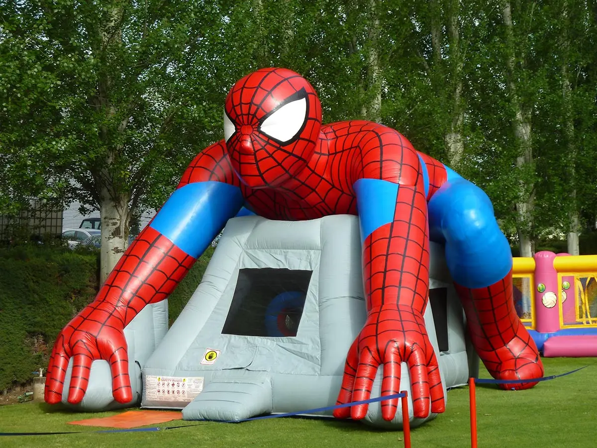 wholesale high-quality commercial Bounce House Inflatable Spiderman Bouncy Castle Air Bounce With Slide
