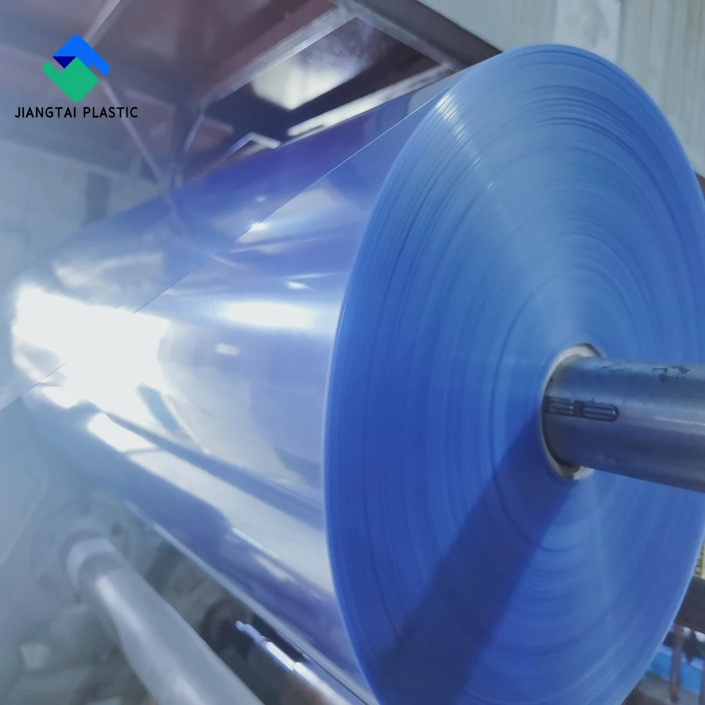 Jiangtai 0.2mm/0.5mm/0.8mm/1mm/1.5mm Rigid Thermoforming Clear PVC Transparent Sheet PVC Plastic Film Roll