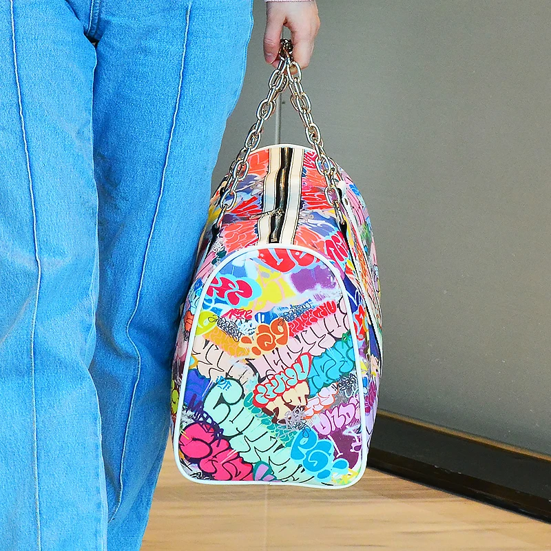 Fashion Design Popular PU Leather Duffle Bag for Short Trip Custom Travel Bag Duffle Bag for Business