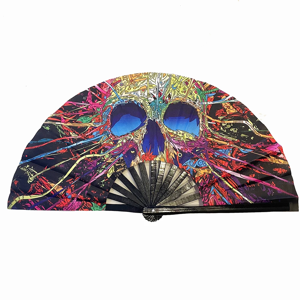 Awesome hand fans custom printed folding hand held fan hand big fans