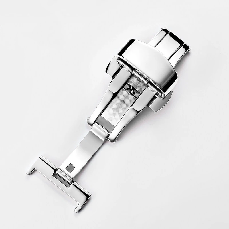 Factory Wholesale Watch Buckle Butterfly Deployment Clasp12Mm 14Mm 16Mm 18Mm 20Mm 22Mm316L Stainless Steel Watch band Clasp