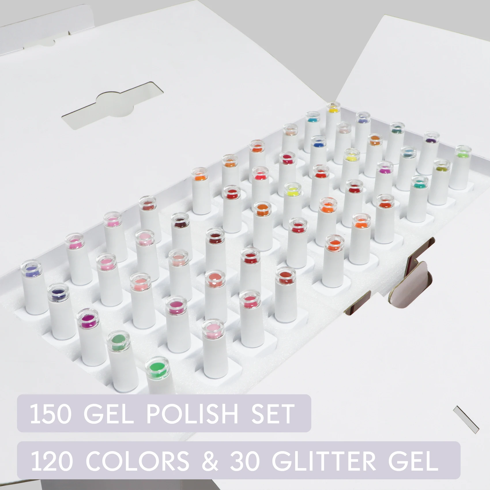 New promotion 15ml  color gel polish 120 pcs glitter gel 30 pcs set free shipping private label OEM gel nail polish