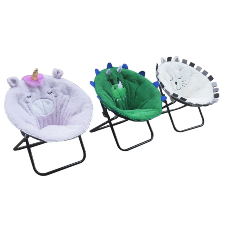 Портативный складной рюкзак для улицы, пляжный стиль, игра, круглая луна, китайские стулья для кемпинга для детской вечеринки