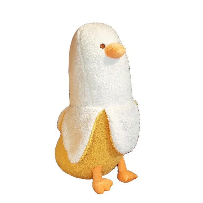 Creative Funny Banana Duck Doll Zipper detachable and washable New Cute Banana Duck Pillow Can add logo