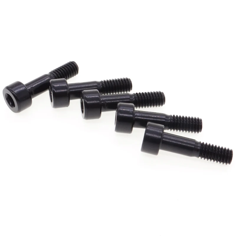 manufacture customized M3 M4 M5 M6 M8 Black half thread hex oxide socket cup head captive panel screw