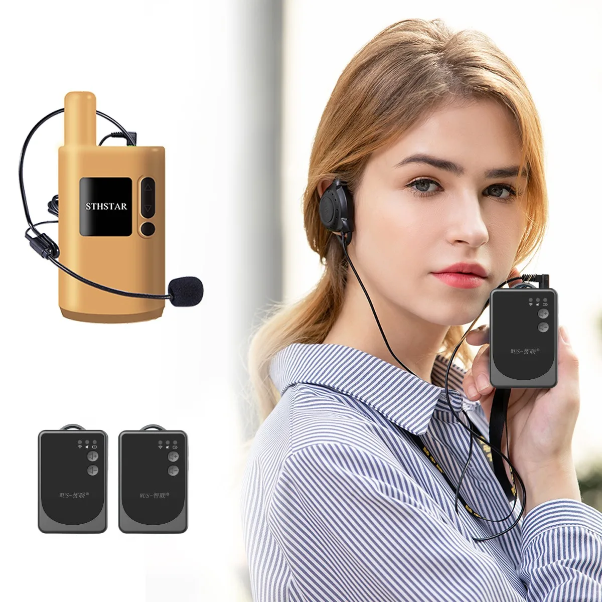 95 working hours 50 receivers+1 transmitter hajj&umroh tour guide Audio 2.4G globally applicable interpretation conference