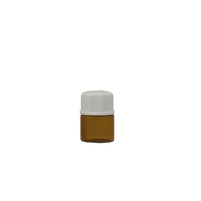 Manufacturer mini oil serum 2ml amber glass vial with inner plug and screw cap