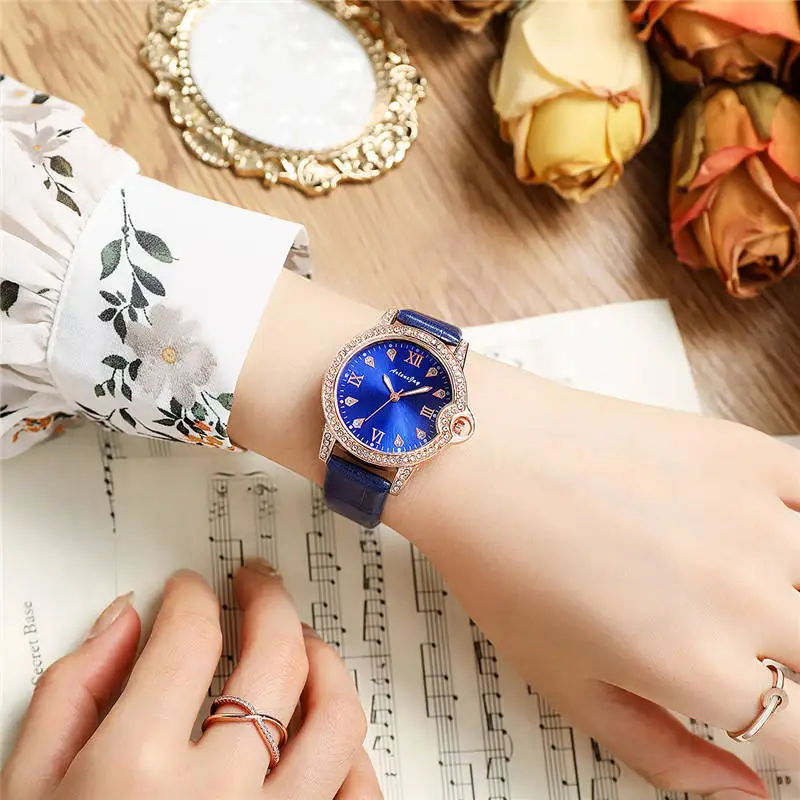 9830 4pcs bracelet & Watches Fashion woman watch set for women