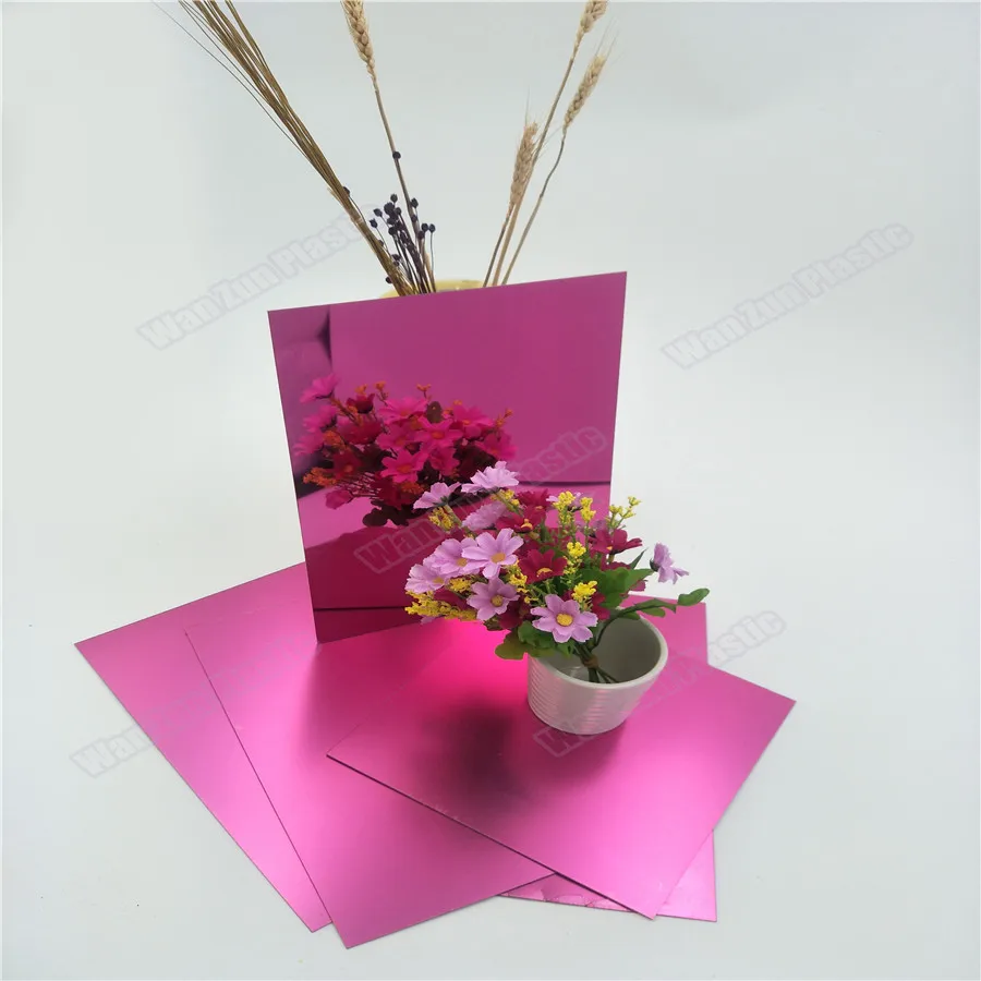Двусторонняя Серебряное украшение акриловый лист пластиковый Perspex