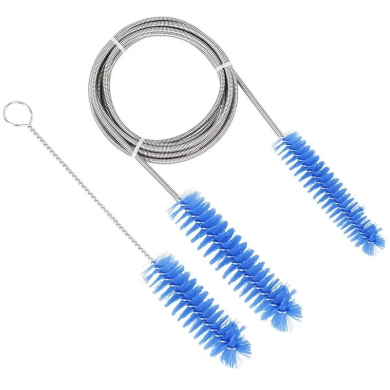 19mm and 15mm brush Stainless CPAP hose cleaning brush 1.8m length