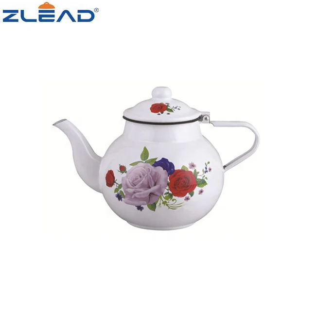 0.7L Small Enamel Kettle Kitchen Tea Kettle Enamel Tea Pot